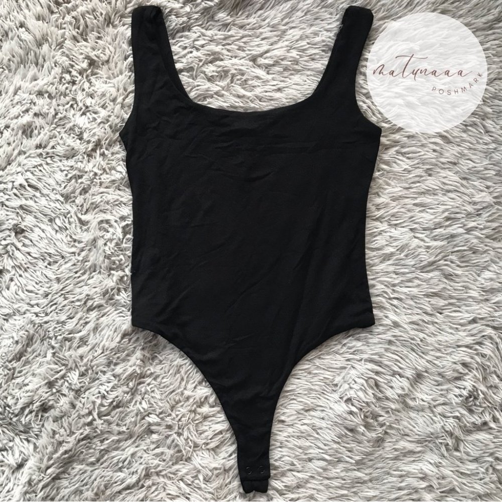 Naked Wardrobe Black Tank Bodysuit